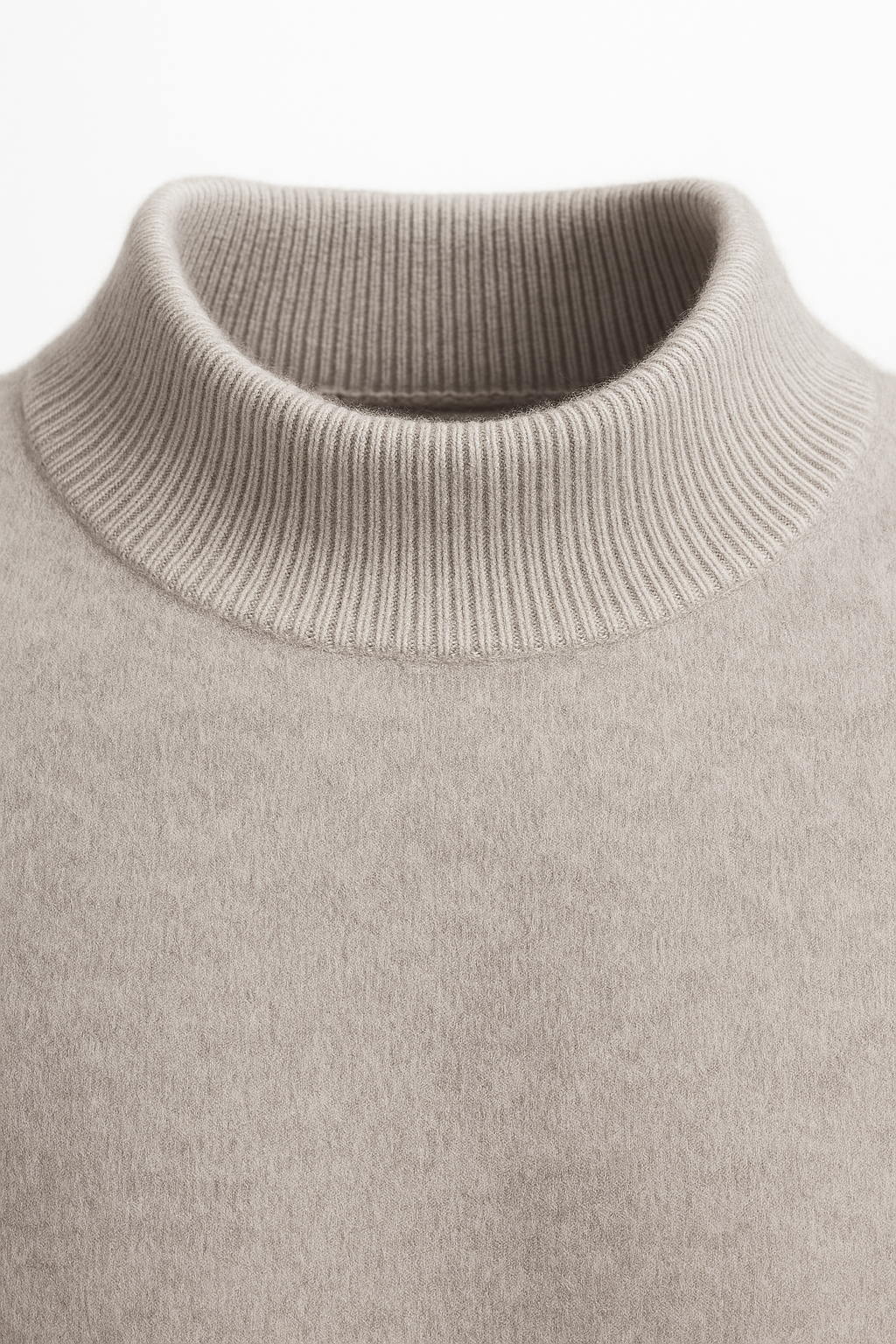 Arelio Mock Neck Knit Grey