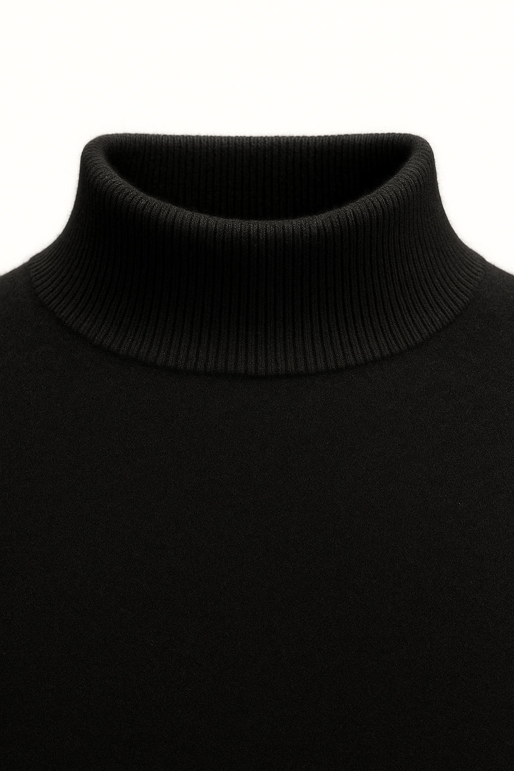 Arelio Mock Neck Knit Black