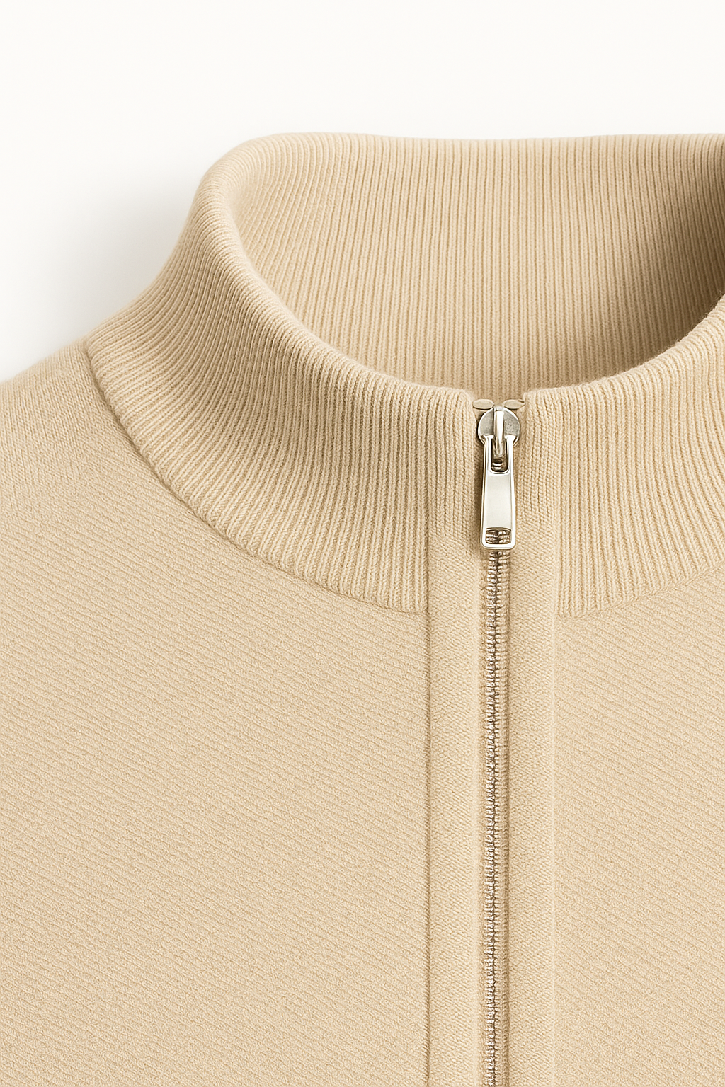 Caveli Quarter-Zip Knit Cream