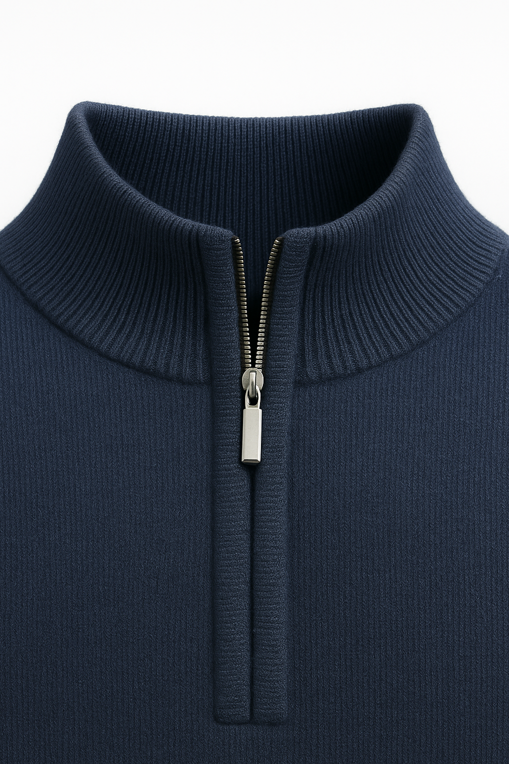 Caveli Quarter-Zip Knit Navy