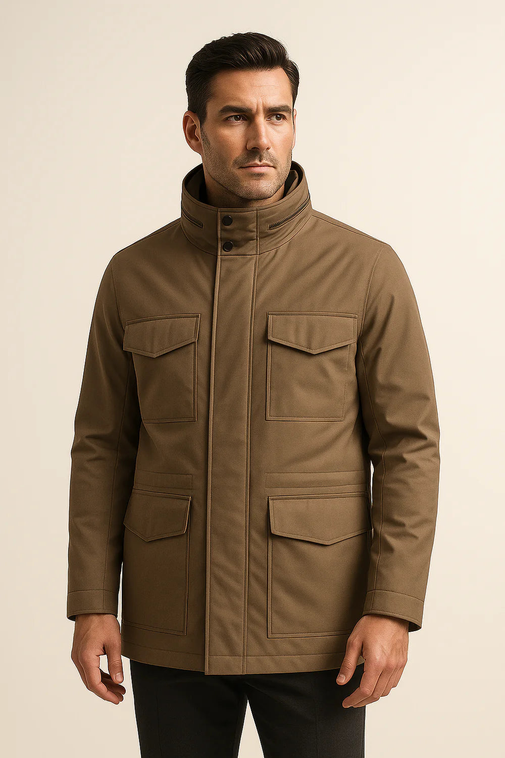 Savero Expedition Coat Khaki
