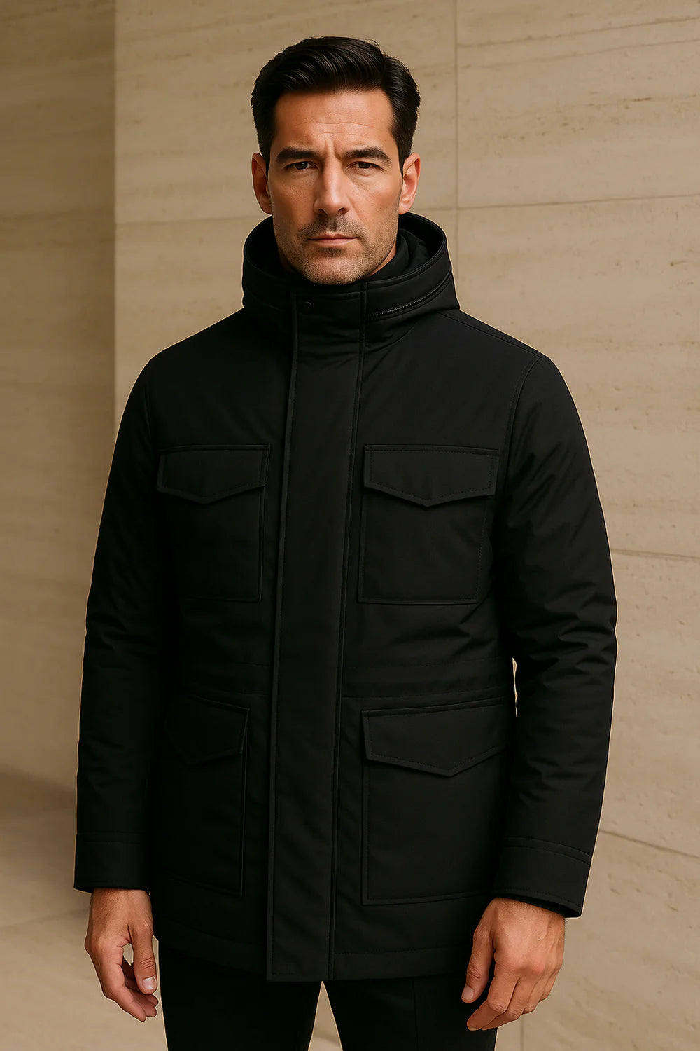 Savero Expedition Coat Black