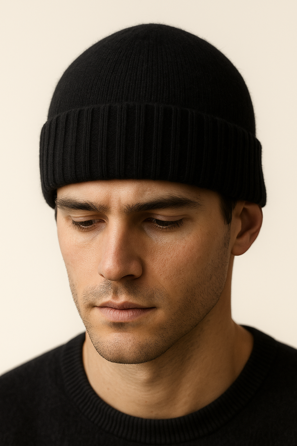 Ivaro Cashmere Beanie Black