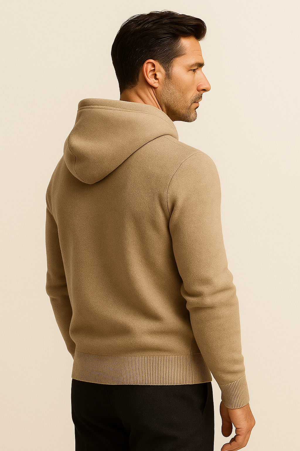 Tonari Hooded Zip Taupe
