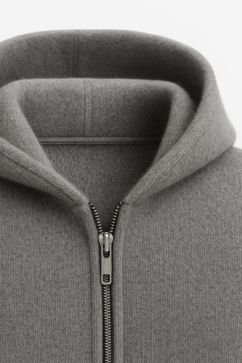 Tonari Hooded Zip Dark Grey