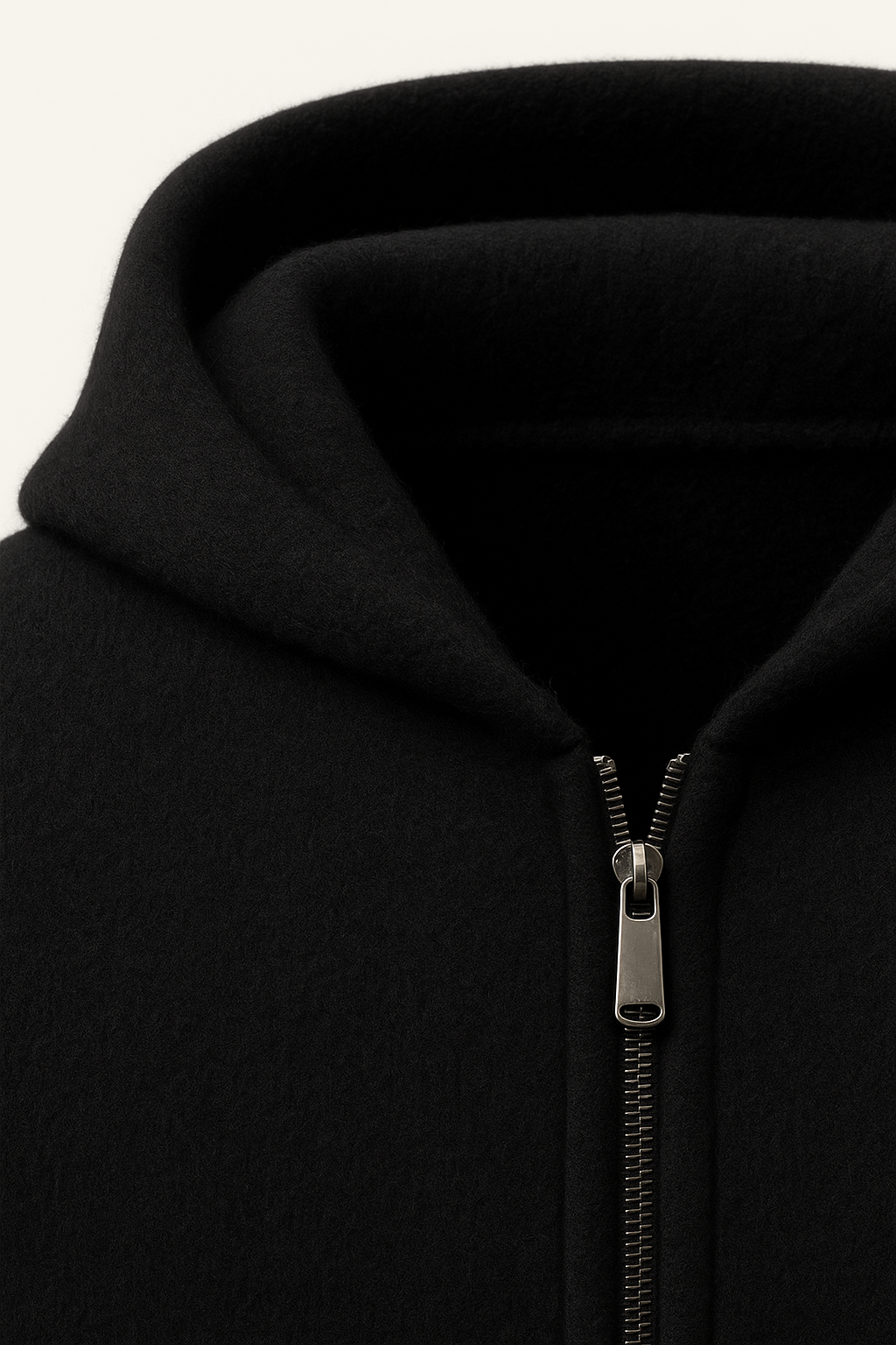 Tonari Hooded Zip Black