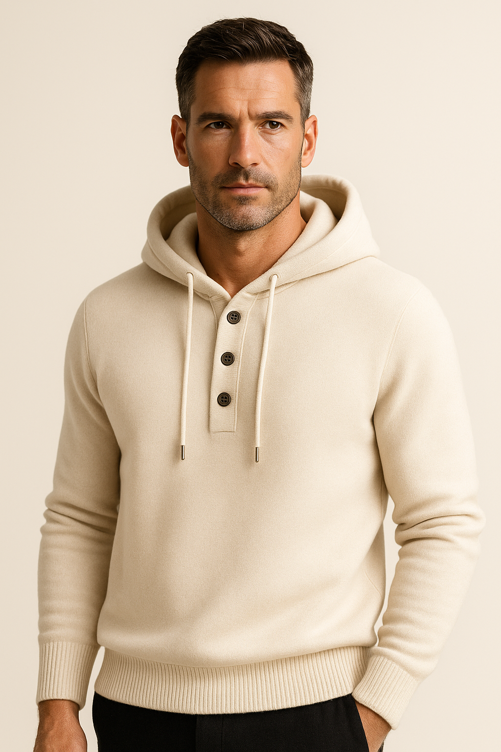 Avaro Hooded Knit Cream