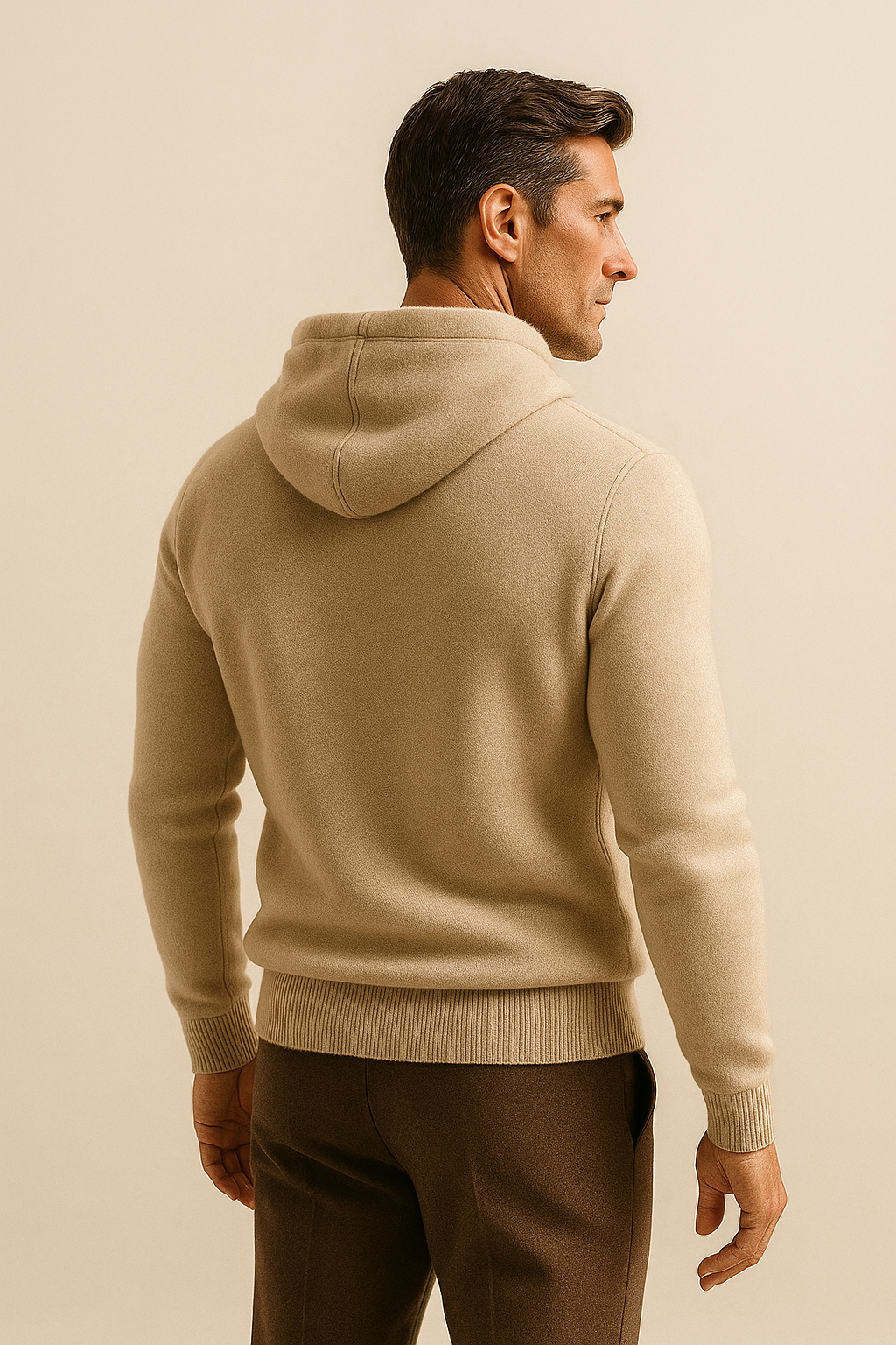 Avaro Hooded Knit Beige