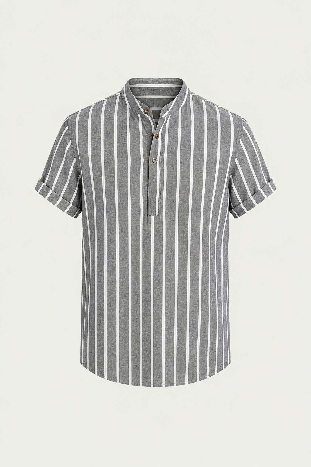 Heritage Linen Short Sleeve Shirt Grey