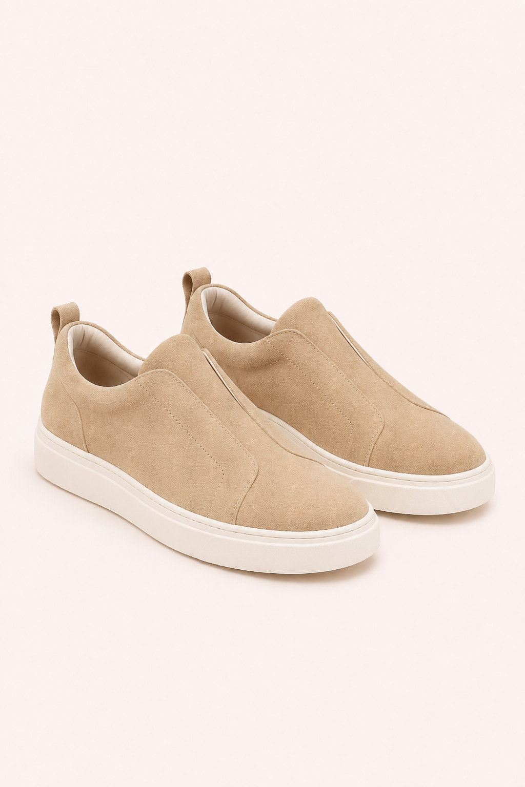 Levani Suede Slip-On Beige