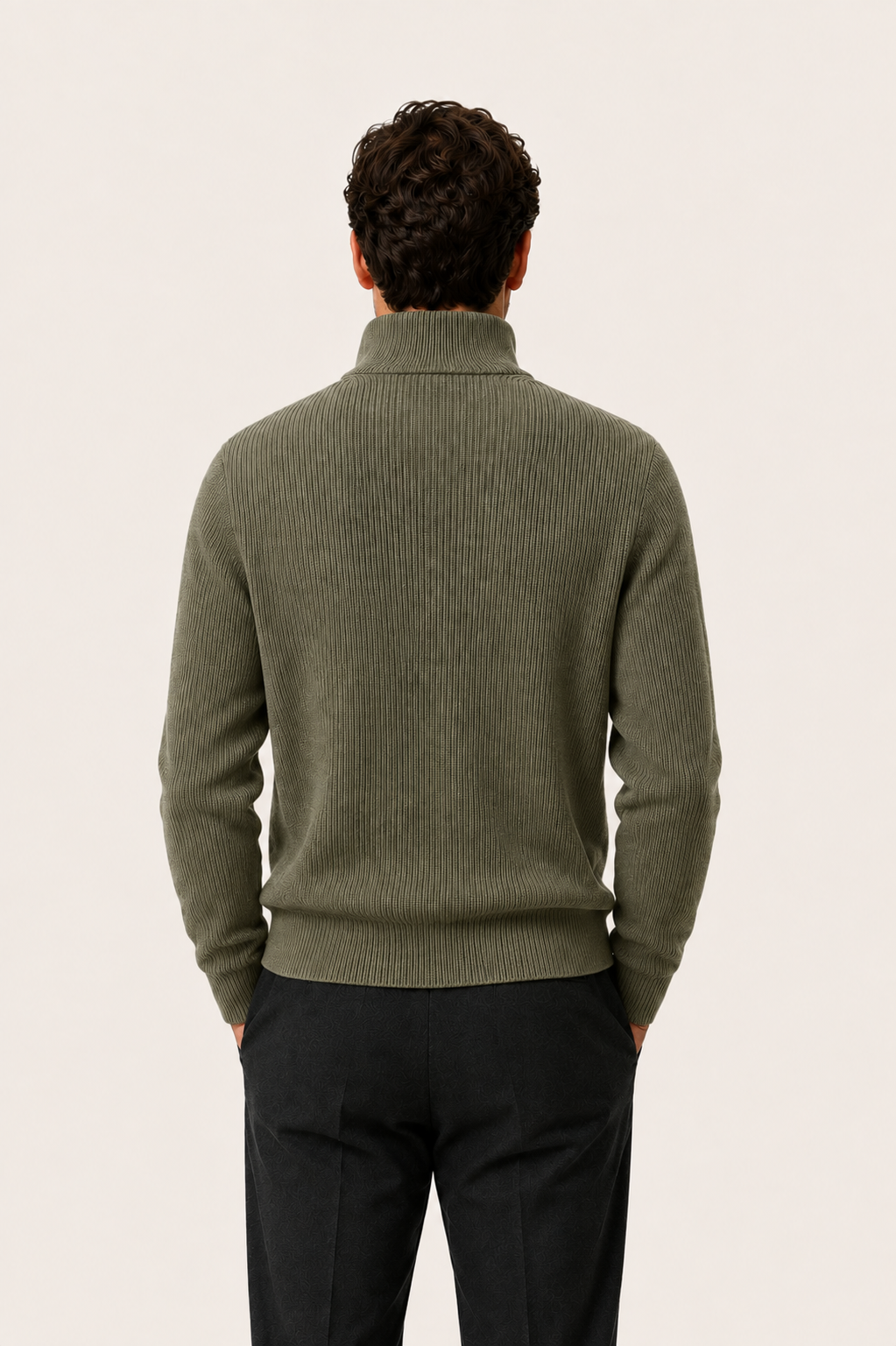 Arelon Zip Knit Green