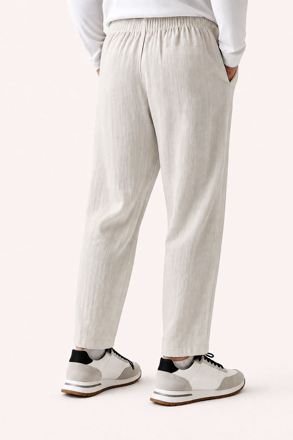 Avaron Linen Pantalon Linen Greige