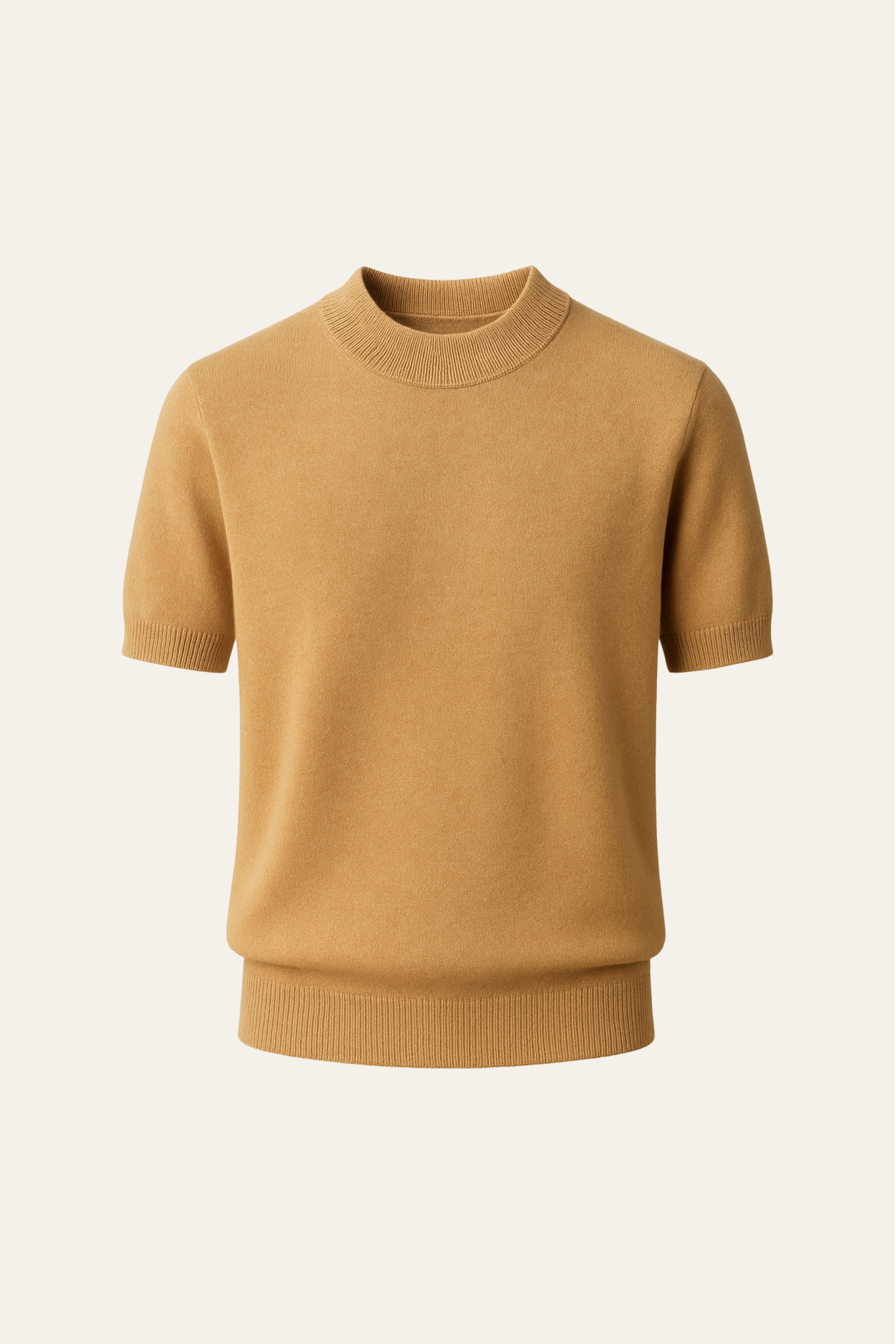 Aurelo Wool T-Shirt Camel