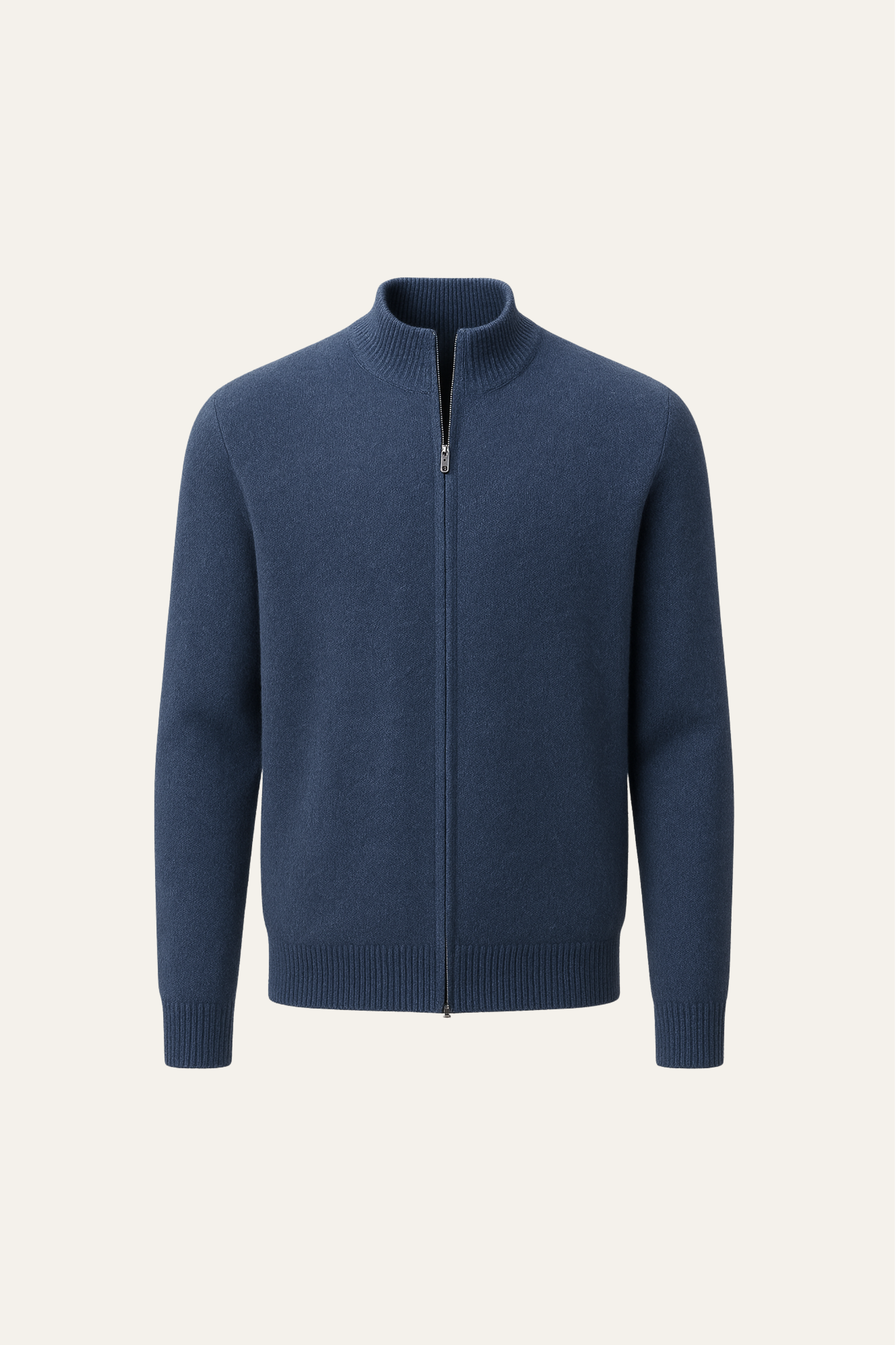 Vaniro Cashmere Cardigan Blue