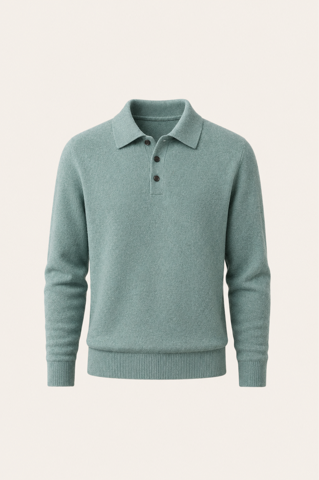 Avarel Wool Polo Knit Green