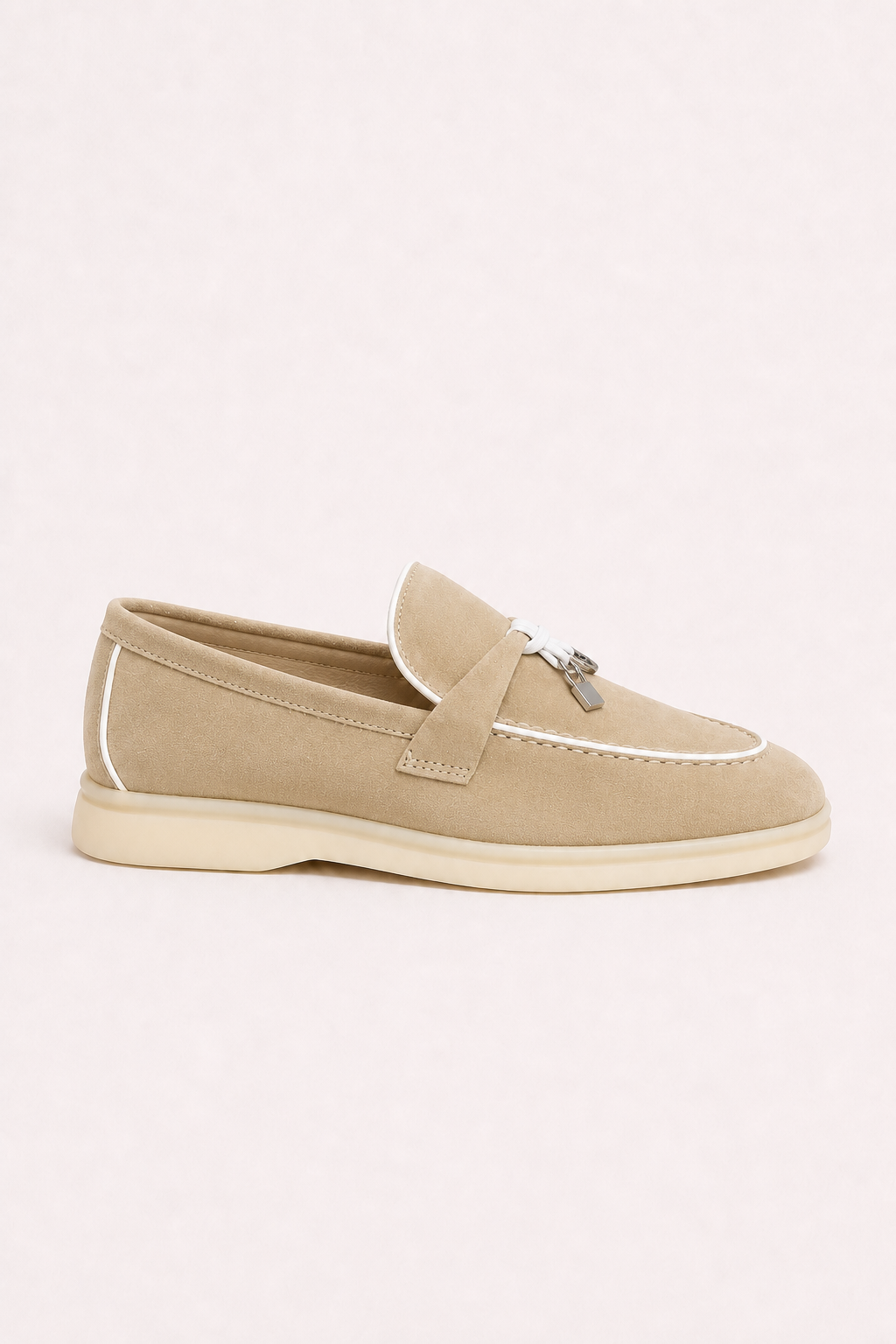 Rovain Buckled Loafers Camel Beige