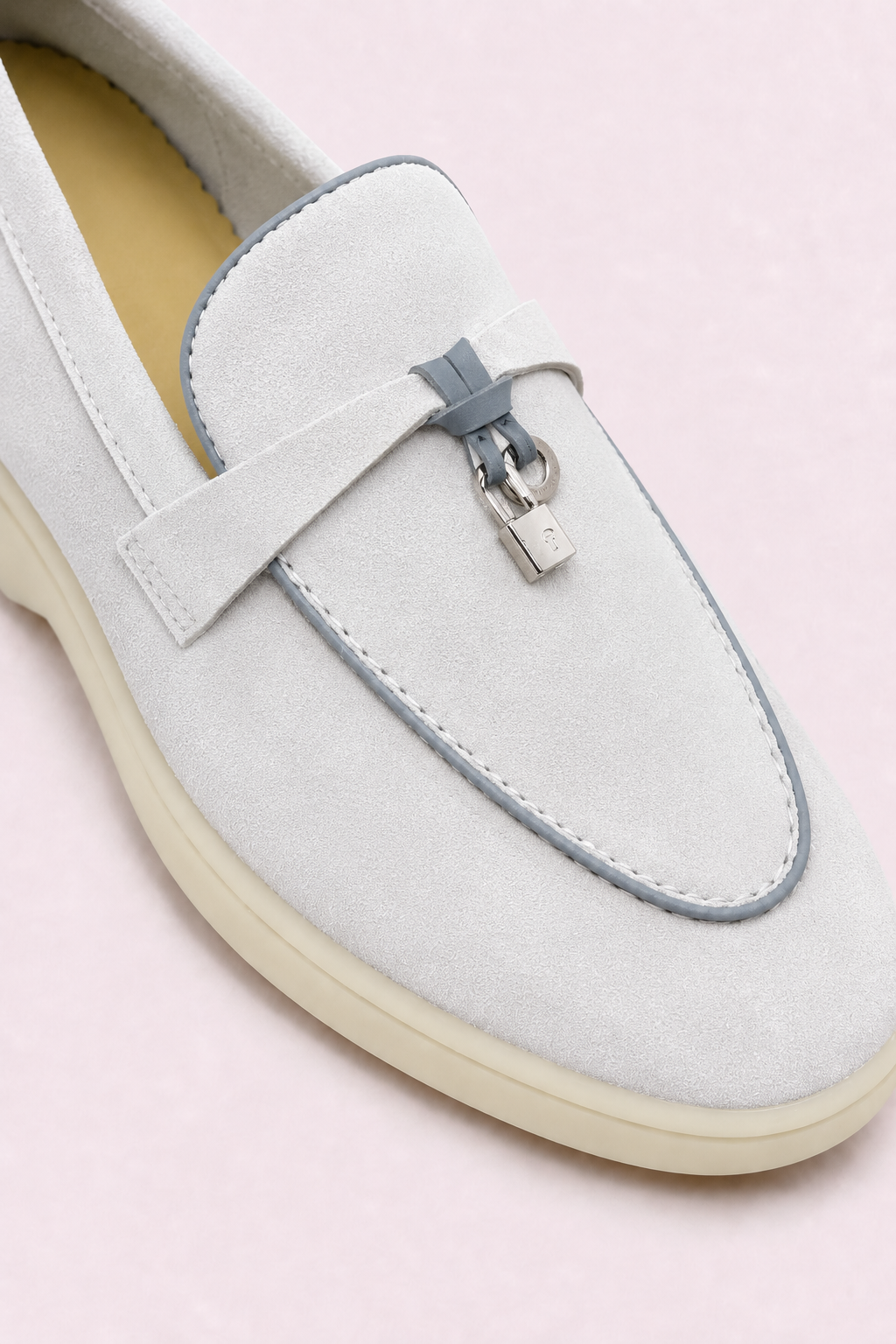 Rovain Buckled Loafers Ice Grey