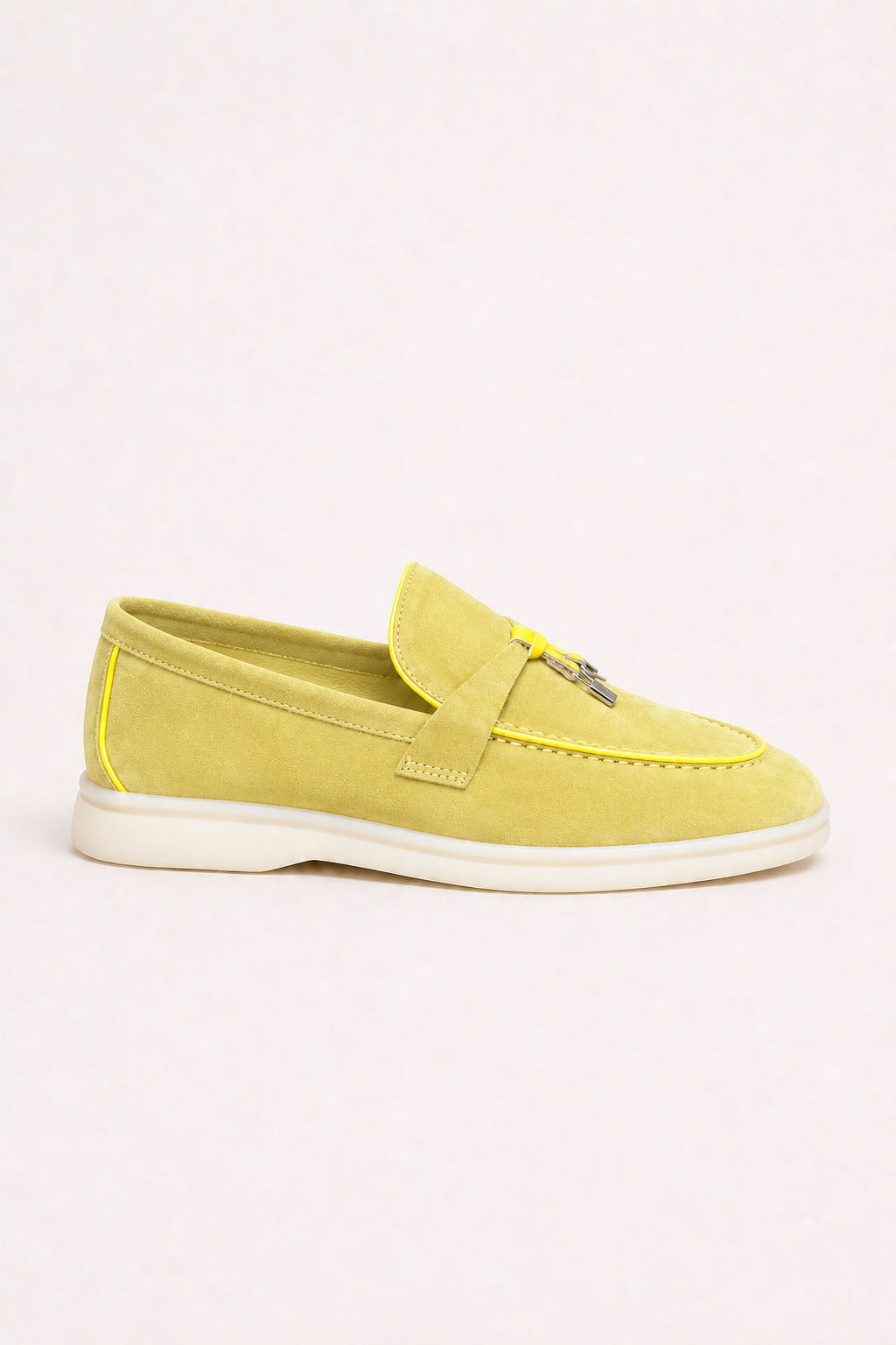 Amari Buckled Loafers Yellow