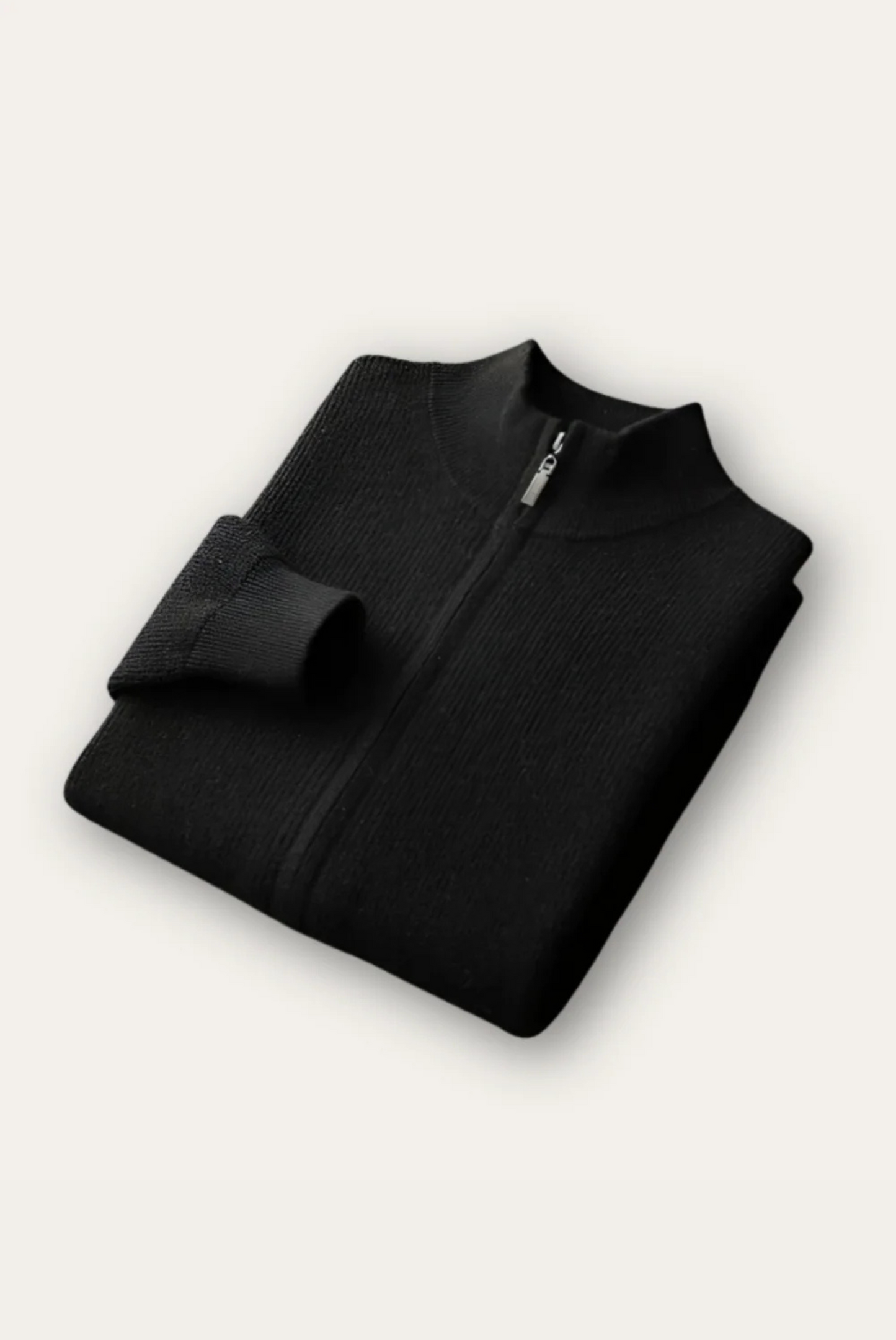 Black Wool Cardigan