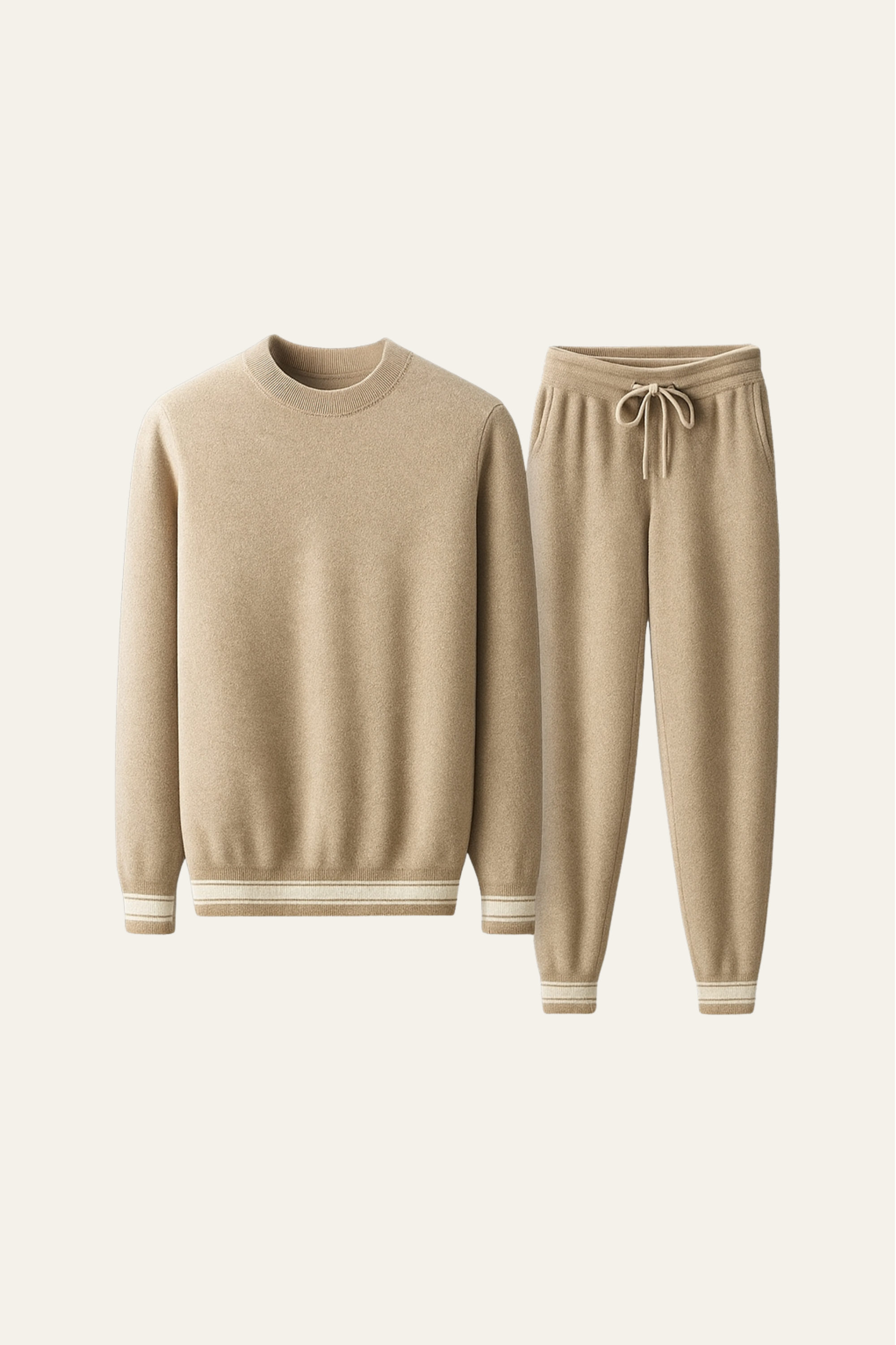 Ladore Cashmere Two-Piece Sand