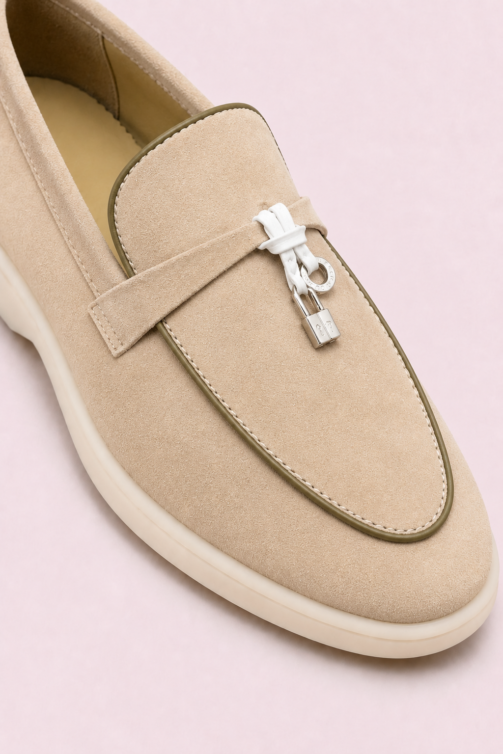 Rovain Buckled Loafers Sand Beige