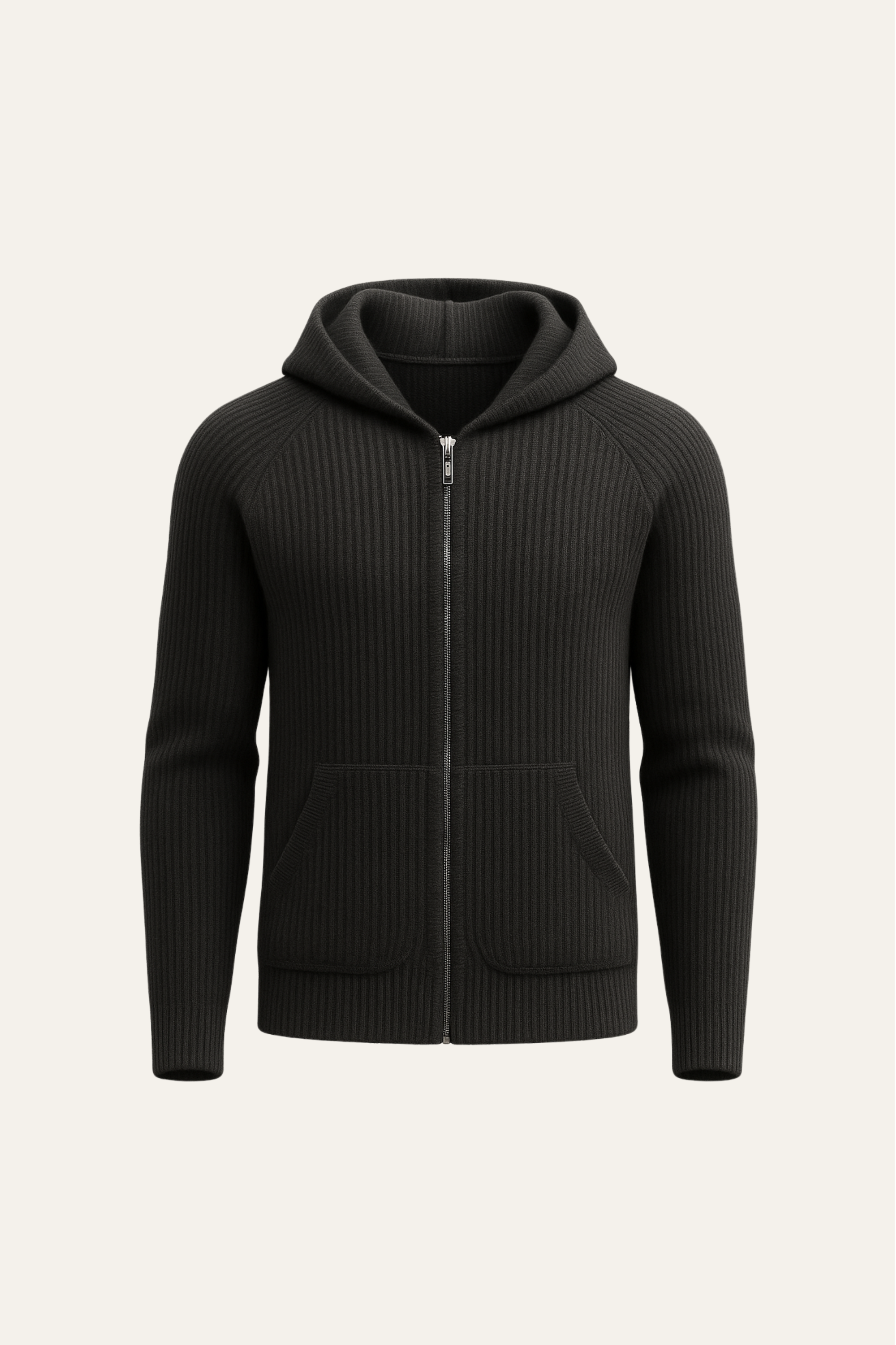 Velani Hooded Knit Black