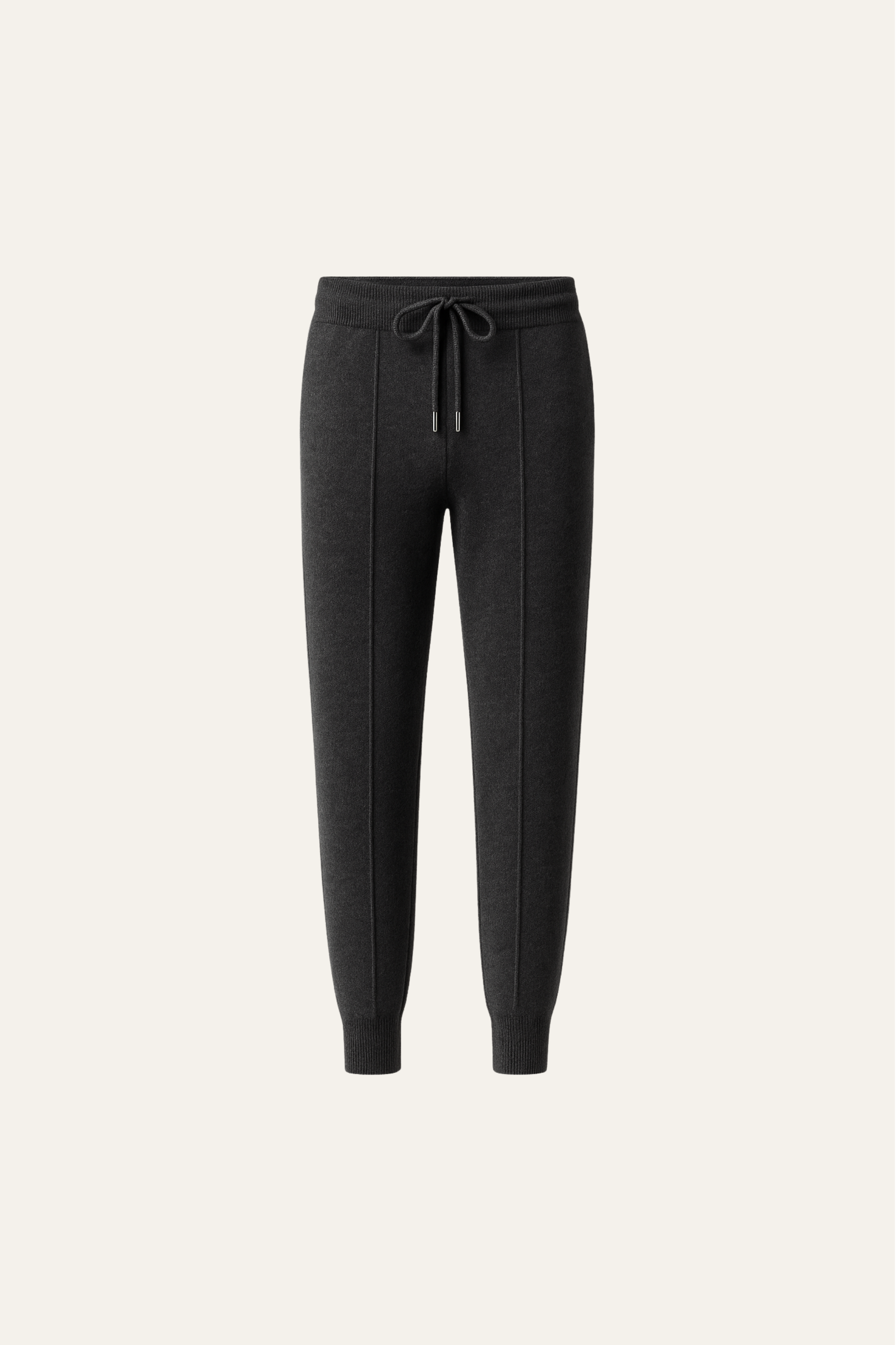 Belorin Wool Knit Joggers Dark Grey
