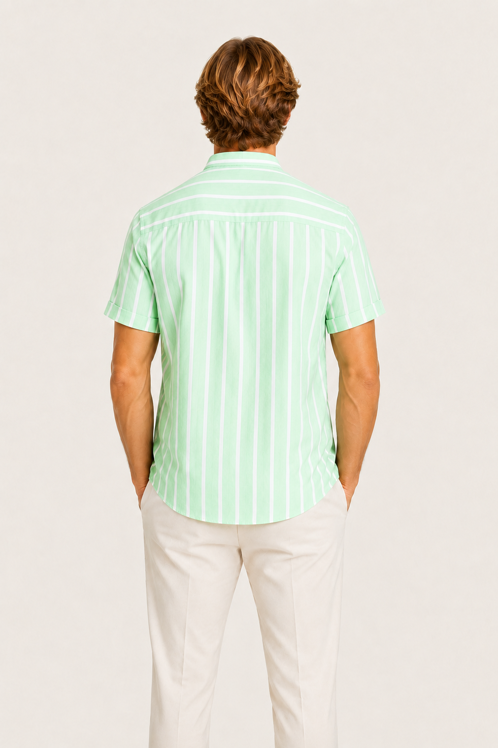 Heritage Linen Short Sleeve Shirt Green