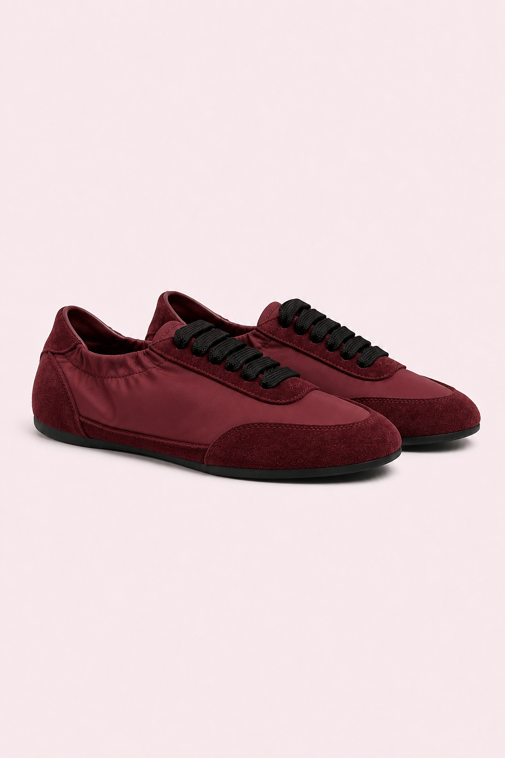 Verano Leather Sneakers Burgundy