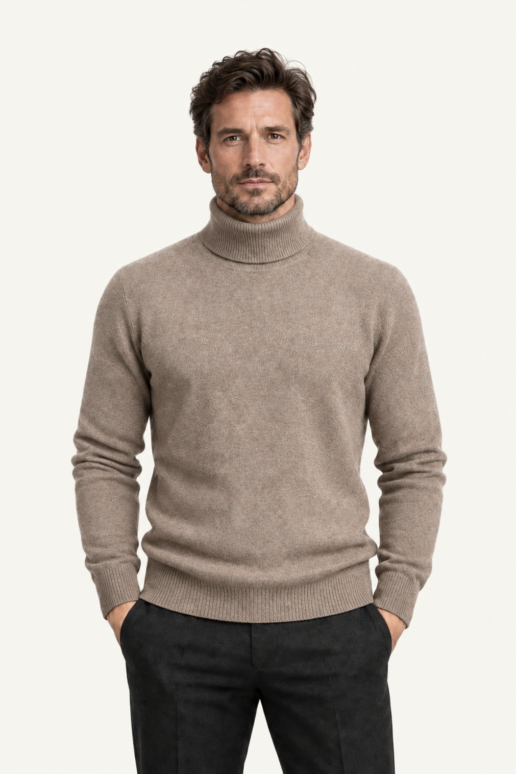 Paravi Wool Turtleneck Beige