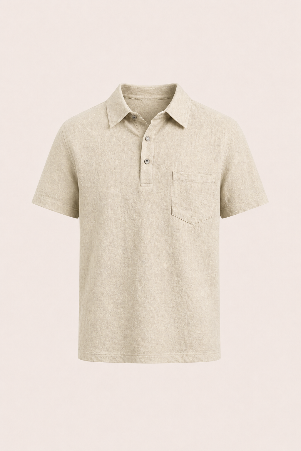 Linano Linen Polo Beige