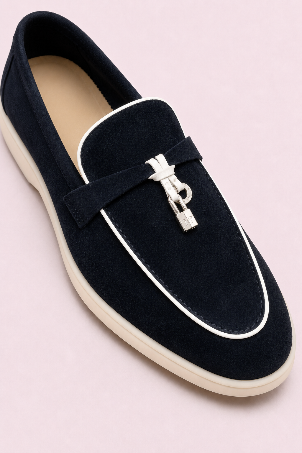 Rovain Buckled Loafers Navy