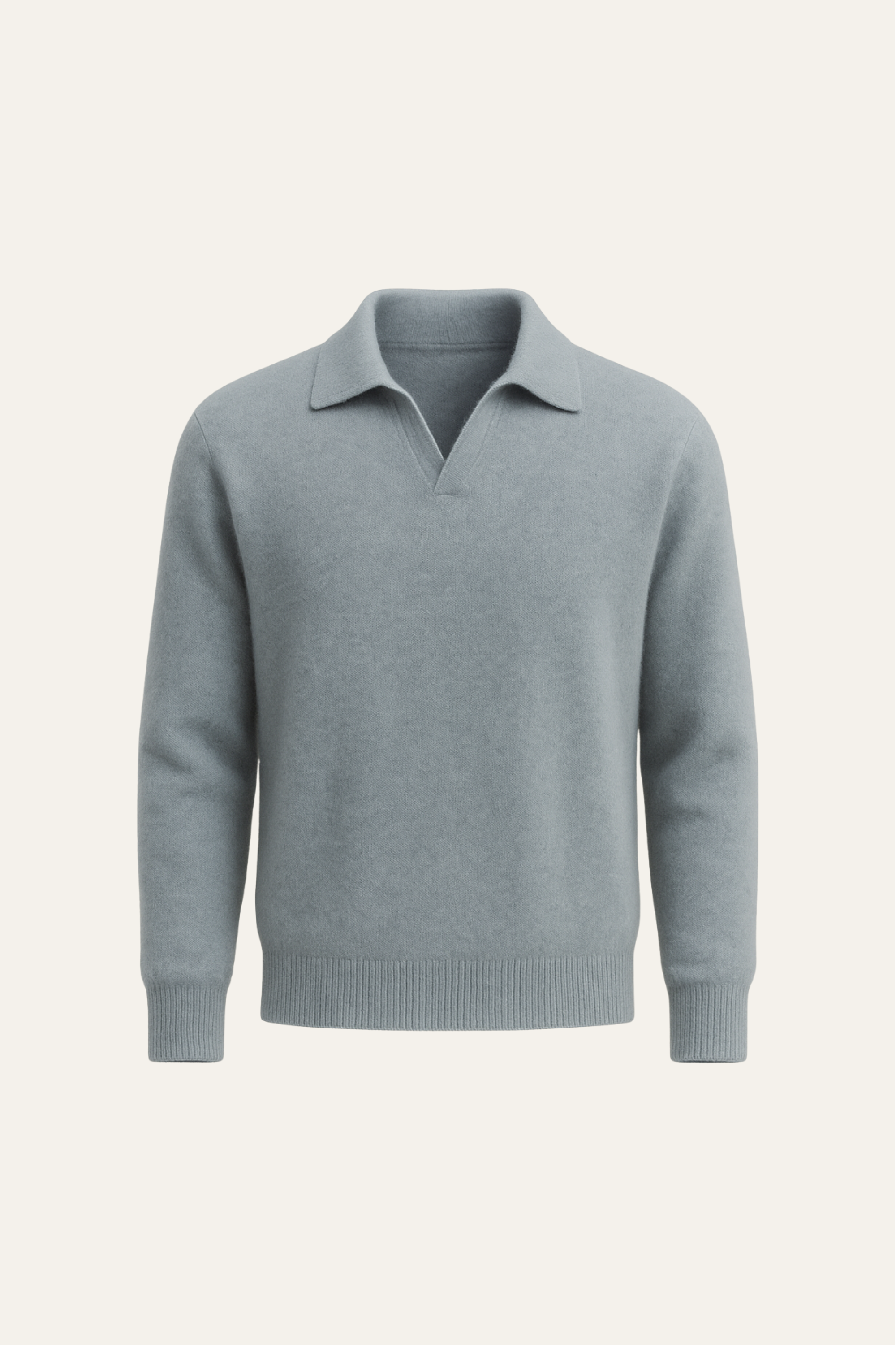 Malero Cashmere Polo Knit Light Blue
