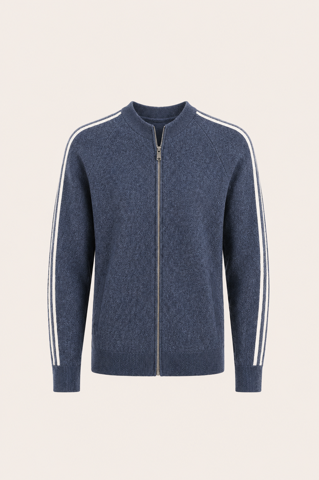 Darilo Wool Zip Knit Navy