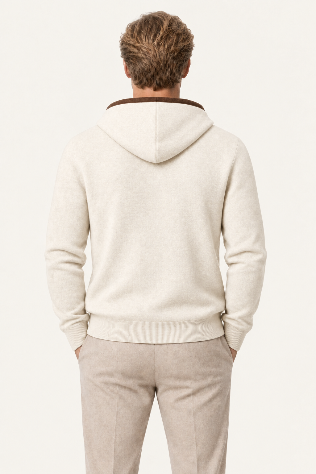 Ravalo Cashmere Zip Hoodie Cream