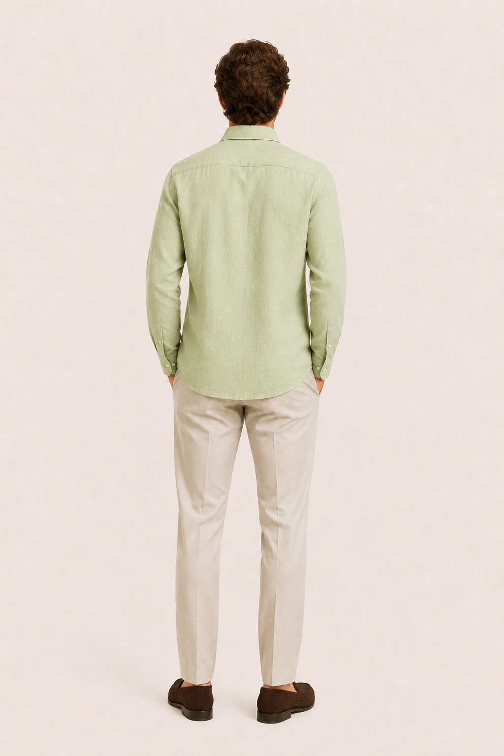 Milano Linen Shirt Light Green