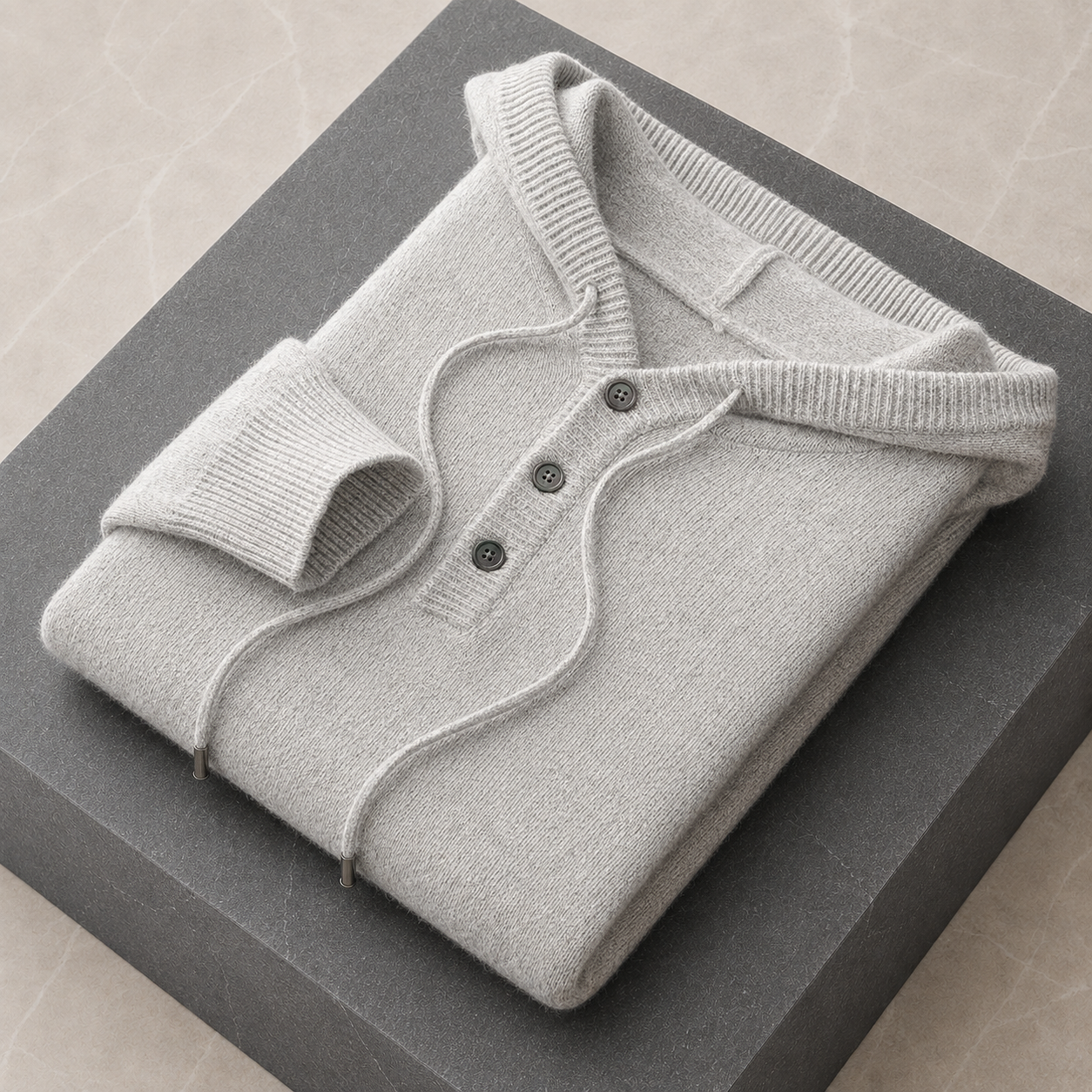 Avaro Hooded Knit Grey