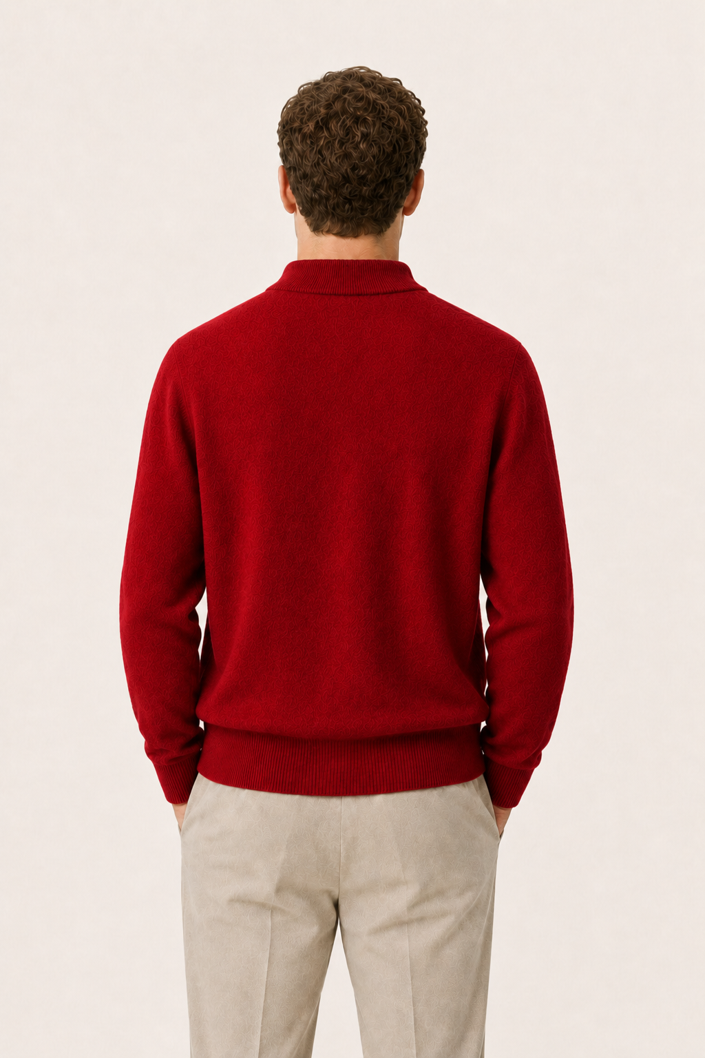 Arelio Mock Neck Red