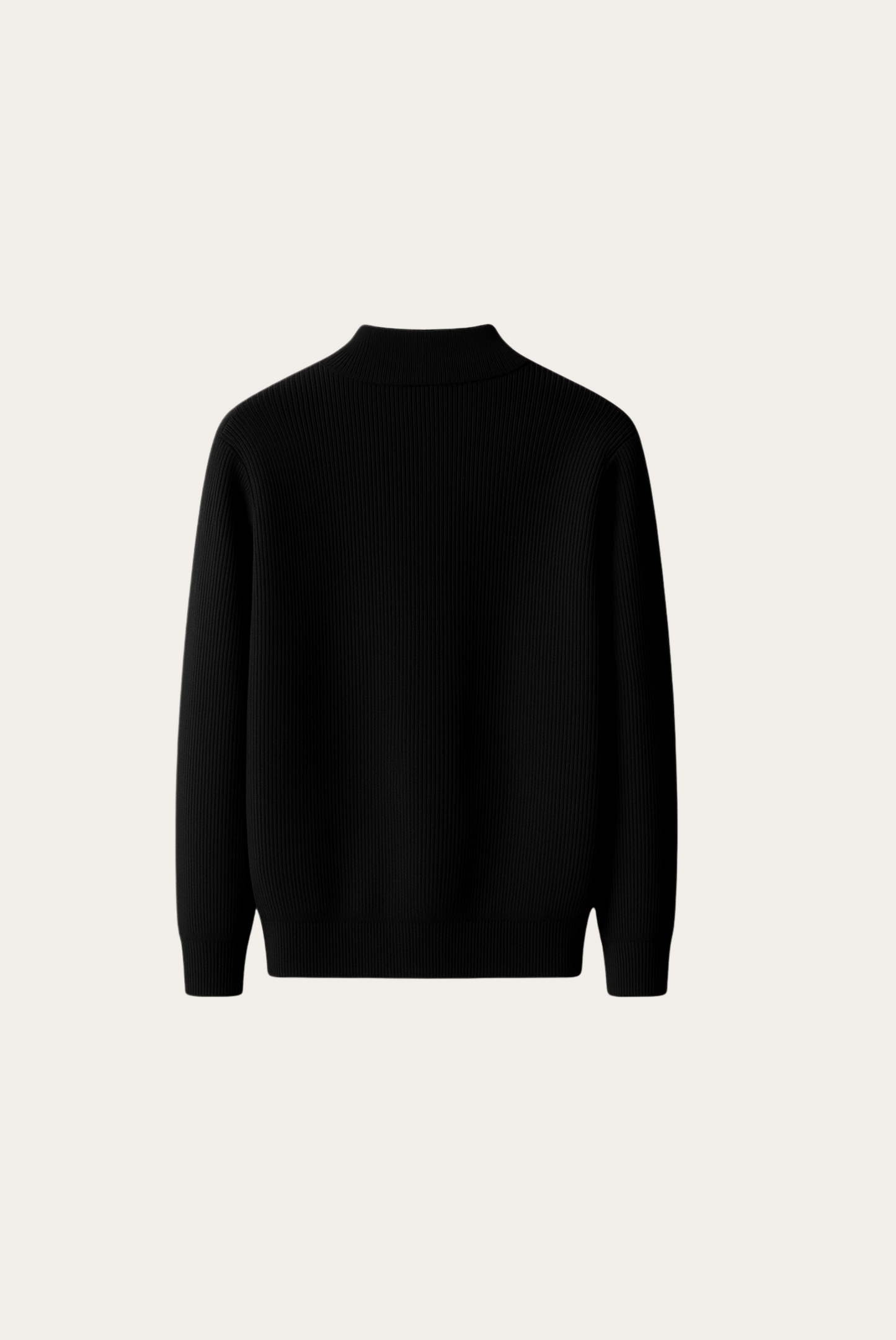 Black Wool Cardigan