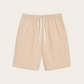 Lenaro Linen Striped Short Khaki