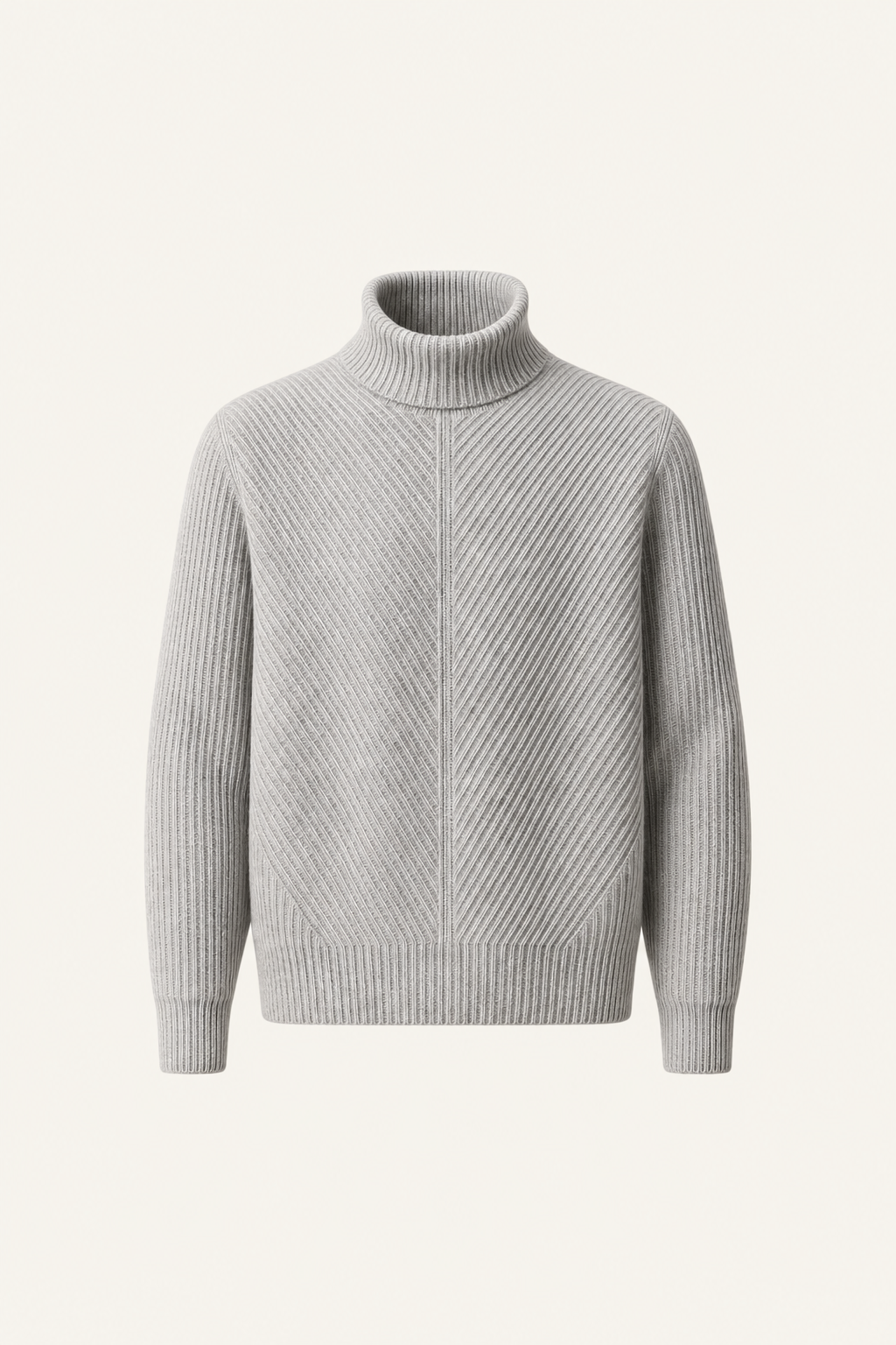 Moravi Cashmere Knit Turtleneck Grey