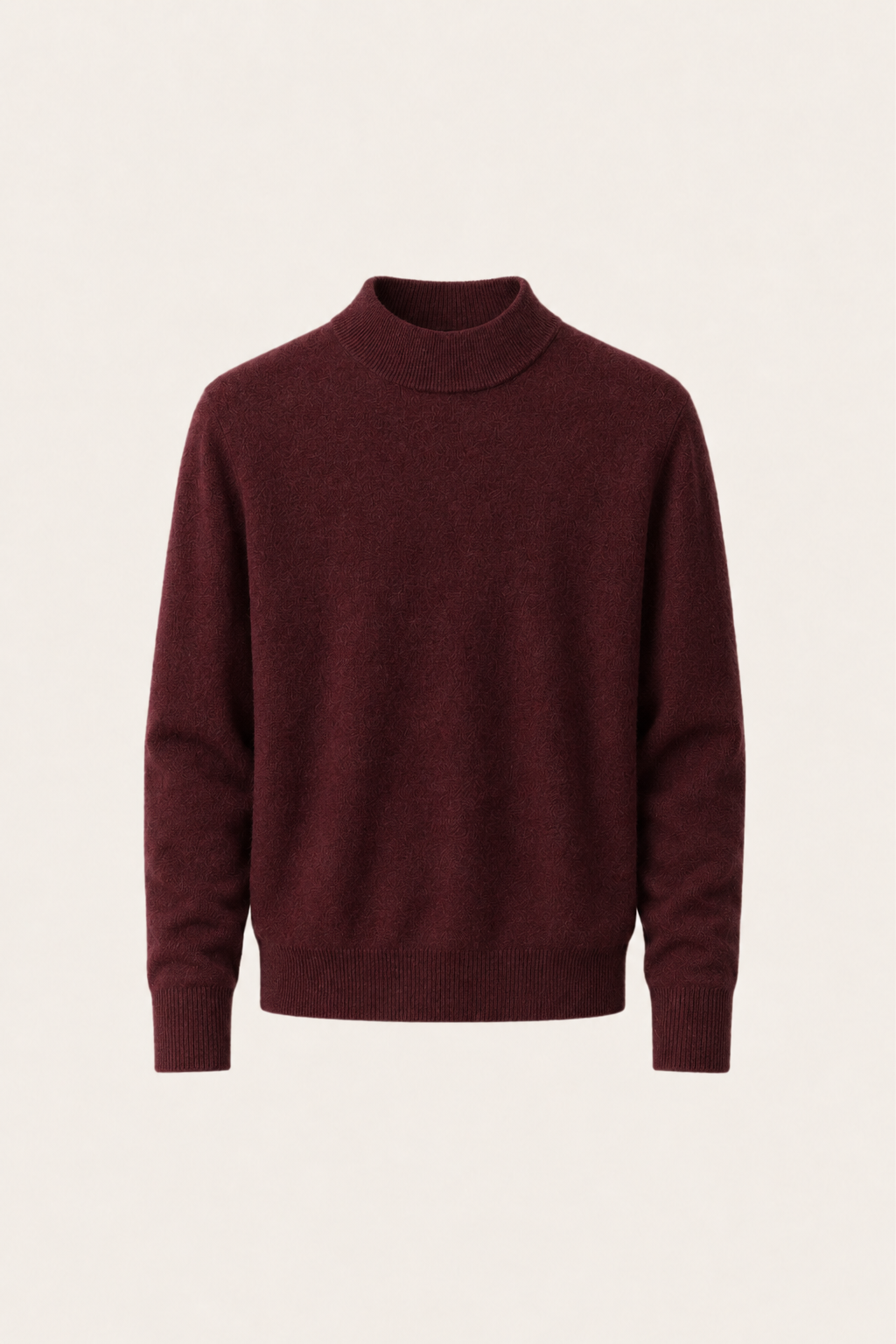 Arelio Mock Neck Burgundy