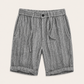 Rivero Linen Short Grey Banded