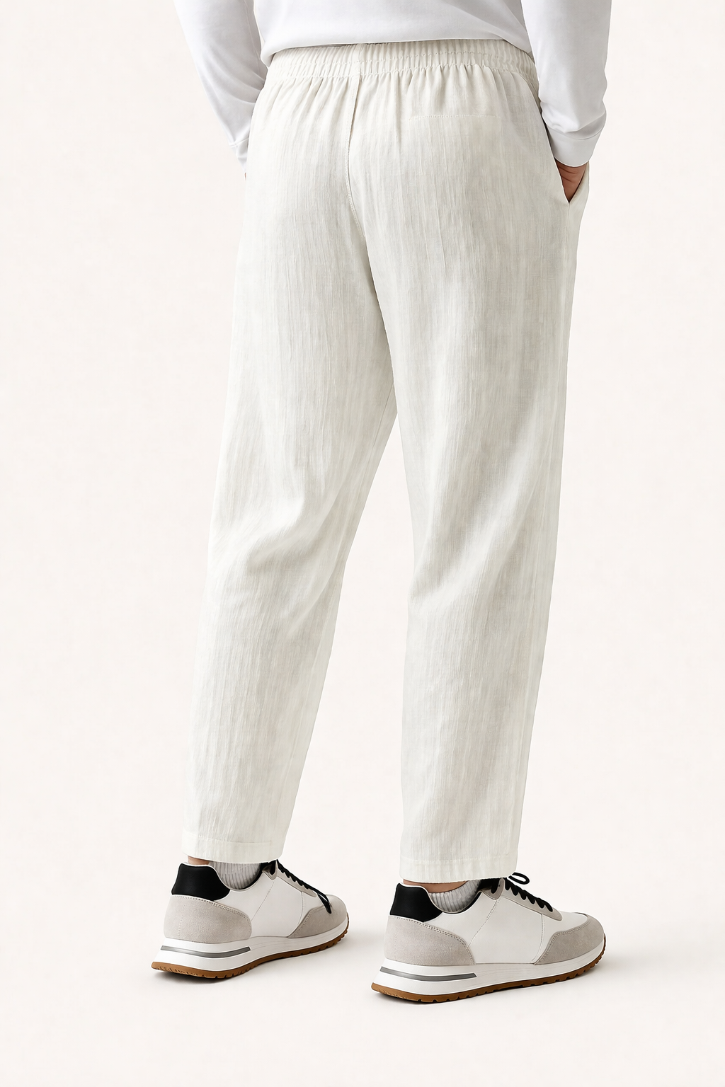Avaron Linen Pantalon White