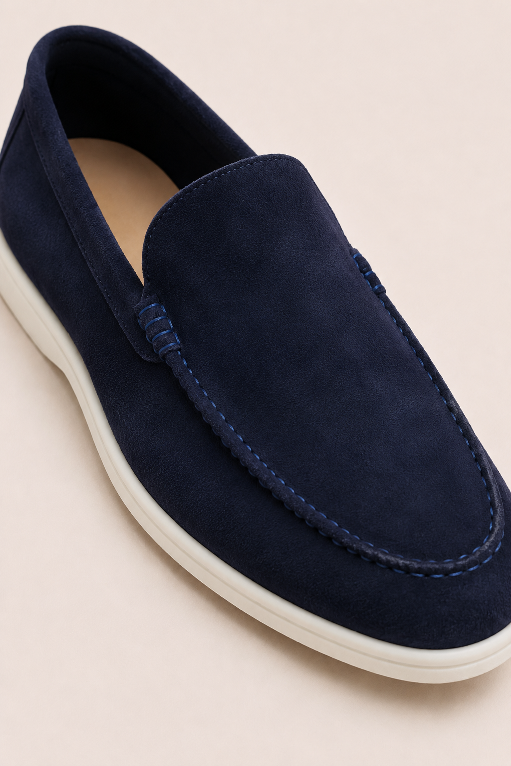 Bavaro Suede Loafers Navy