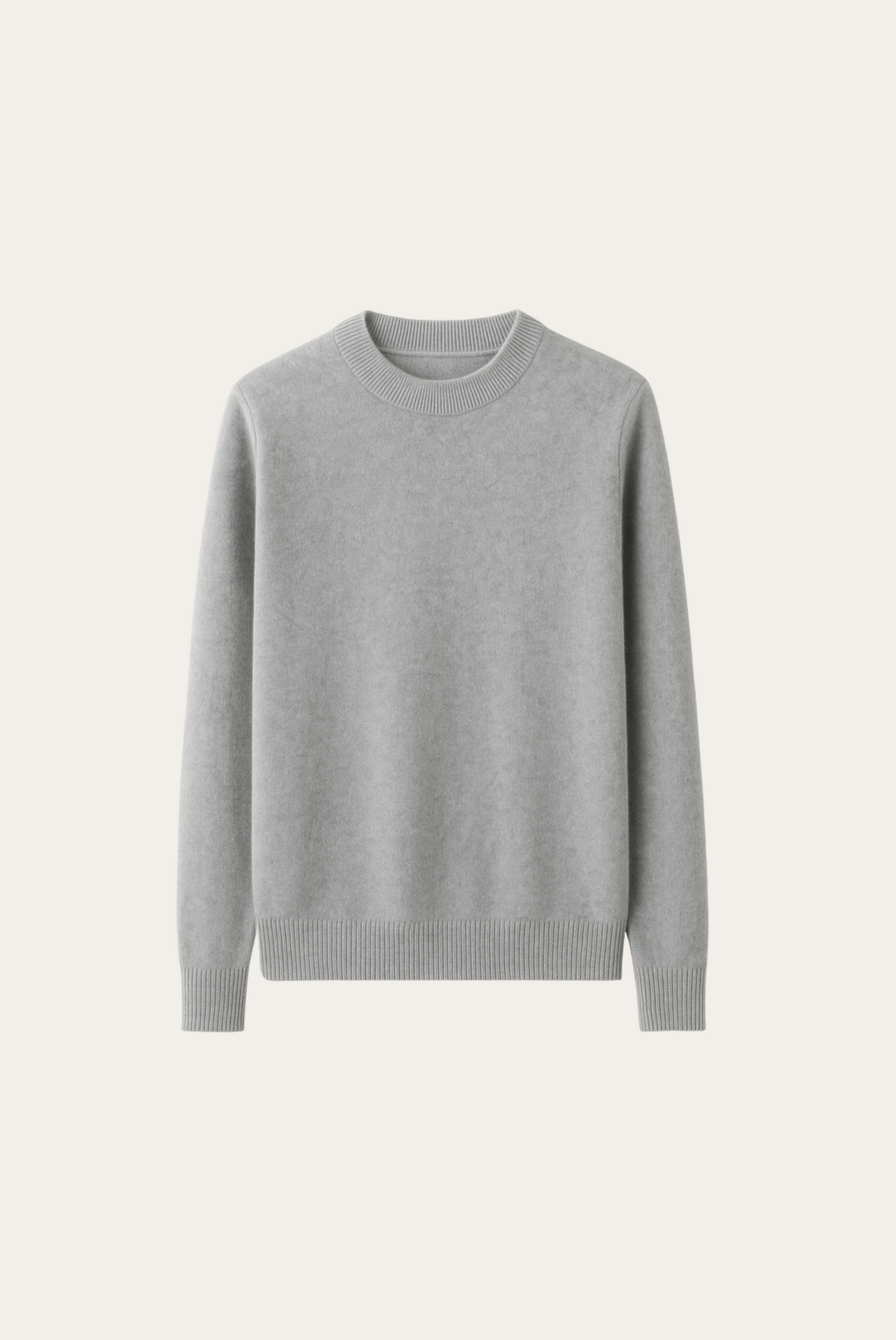 Light Grey Cashmere Crewneck