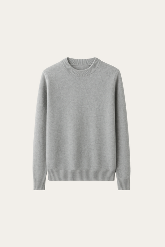 Light Grey Cashmere Crewneck