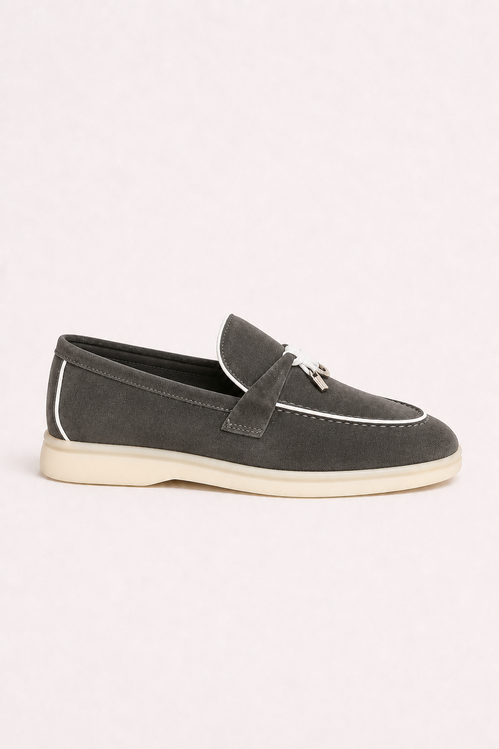 Rovain Buckled Loafers Dark Taupe