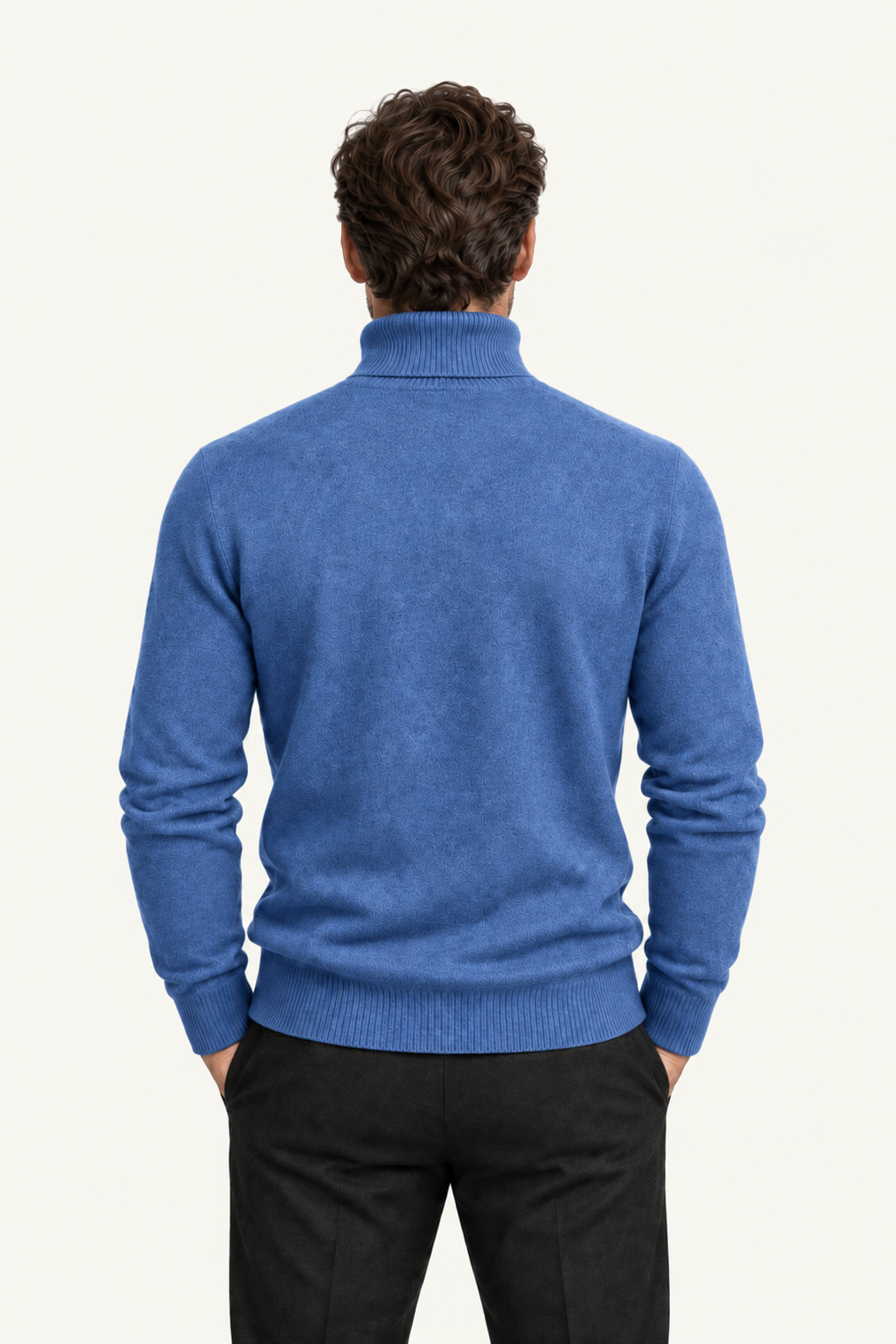 Paravi Wool Turtleneck Denim Blue