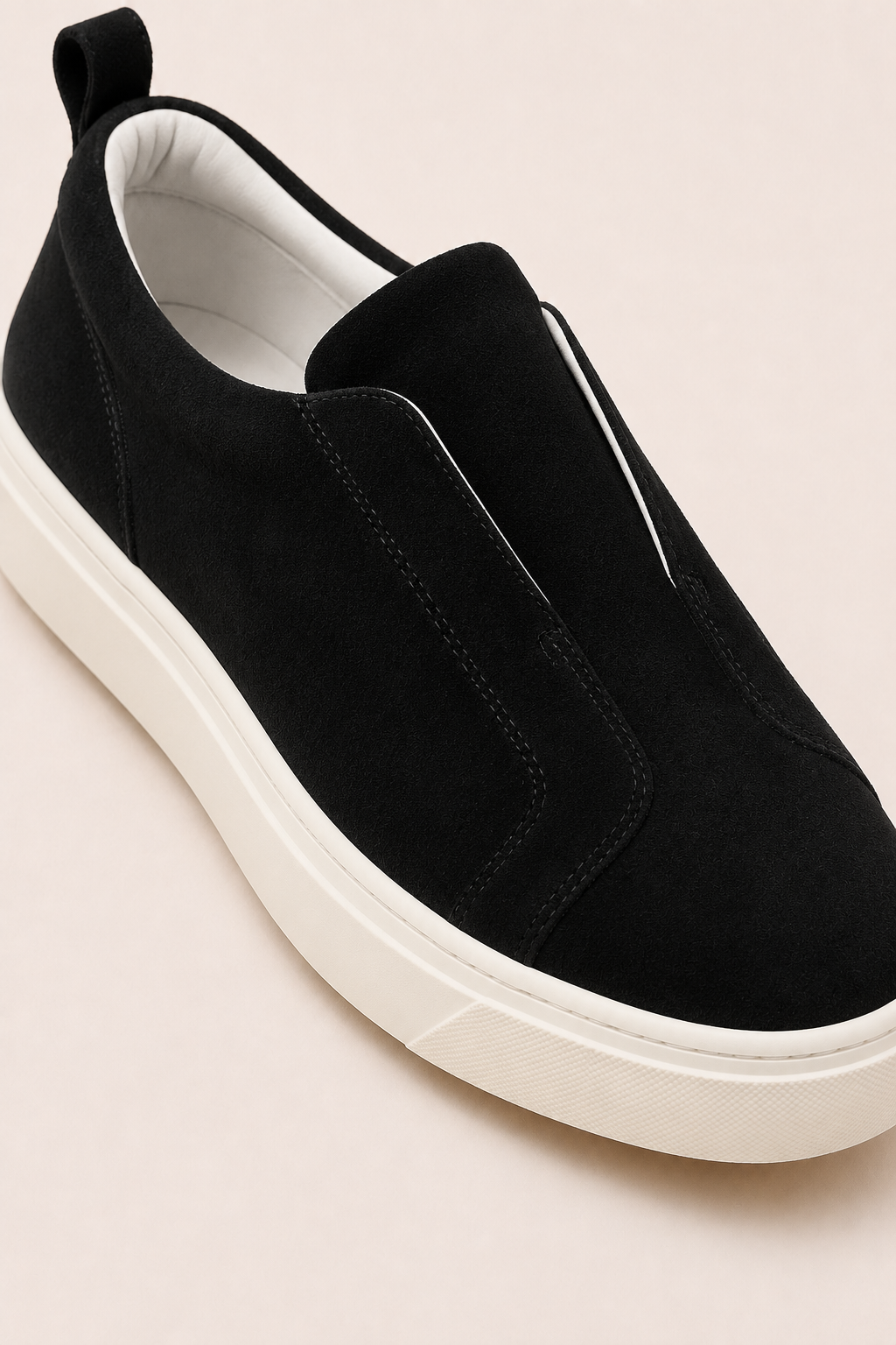 Levani Suede Slip-On Black